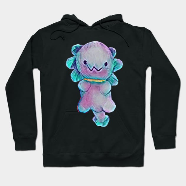 Happy axolotl to cuddle Hoodie by Shadowbyte91